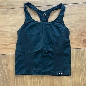 Workout black tank top